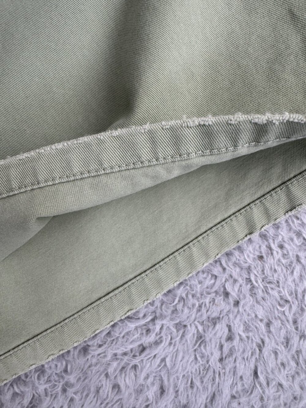 J.Crew Olive Green Twill Skirt Retro Pockets Floral-Lining Casual Travel - Picture 8 of 10